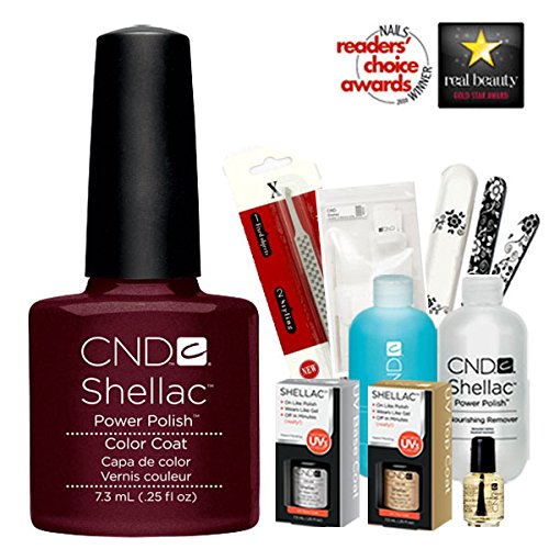 Cnd Shellac Usa Starter Kit - Dark Lava Colour Starter Kit - Top & Base Coat + Essentials
