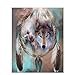 Produktbild Guume Rahmenlose Wolf DIY Malen Nach Zahlen Tiere Malerei Kalligraphie Acrylfarbe Nach Zahlen Für Wohnkultur 40X50 cm
