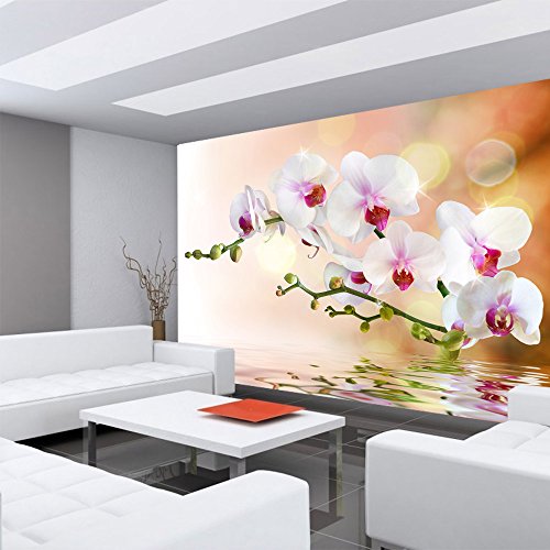 Vlies Fototapete 200×140 cm – Top ! PREMIUM PLUS Foto Tapete ! Wandbilder XXL Wandbild Bild Fototapeten Tapeten Wandtapete Wanddeko Wand Blumen Orchidee Natur – no. 200 - 6