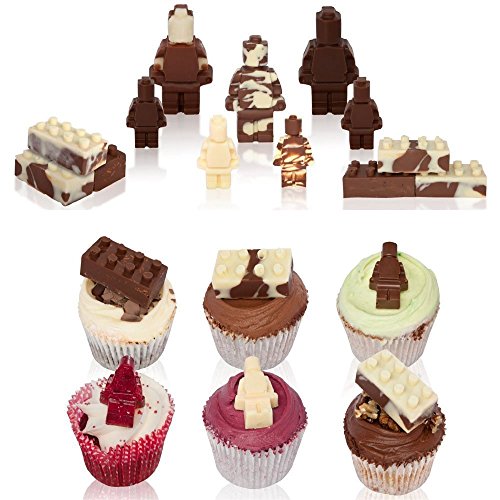 Eiswürfelbereiter und Pralinenformen Silikon 5-Teiliges Set, Lego Form Süßigkeiten, Grundbausteine, Bauspaß Mit Kindern - 3