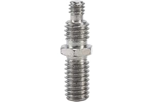 QIILU Madezz Adapter śruby zewnętrznej, 1/4 cala i 3/8 cala, standardowa śruba mocująca do statywu do statywu jednonożnego z kulkową głowicą