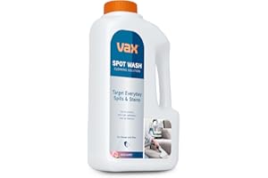 Vax SpotWash 1L Spot Cleaning Solution, Upholstery Carpet Stain Remover Shampoo, Rose Burst Scent, Neutralises Odours, ‎1-9-143091, White