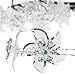 kilofly Rhinestone Flower Hair Pins Set of 10, Emily, + Hair Styling Bun Maker Tools