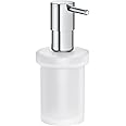 GROHE Start Spare Soap Dispenser in for GROHE Start and GROHE Start Cube QuickFix Soap Dispenser Holders. Glass and Metal, Size 157 x 92 mm, Chrome, 41188000