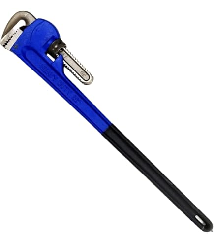 3-Piece Heavy Duty Stilson Monkey Pipe Wrench Set - 10", 12" & 18" Adjustable Plumbing Spanners