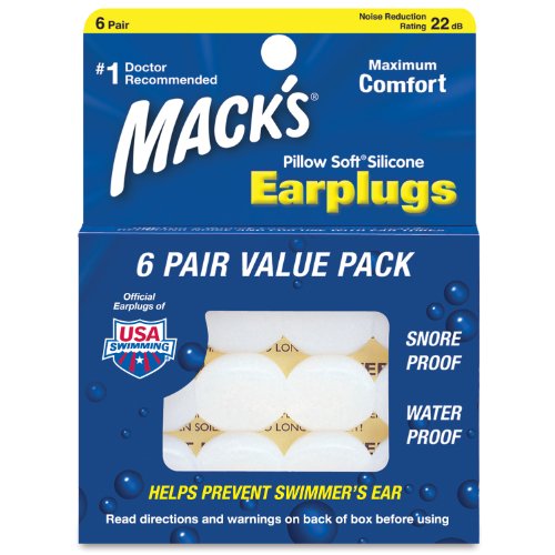 Mack's Silicone Ear Plugs - White
