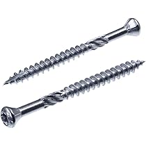 Viti Per Terrazza In Acciaio Inox A2 - 5x50mm, Confezione Da 1000 Pezzi + 2 Punte T25