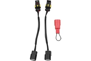 YINETTECH Lot de 3 Adaptateurs pour Feux Antibrouillard Et Fiche de Codage SCS Compatible avec Honda CRF1100L Africa Twin