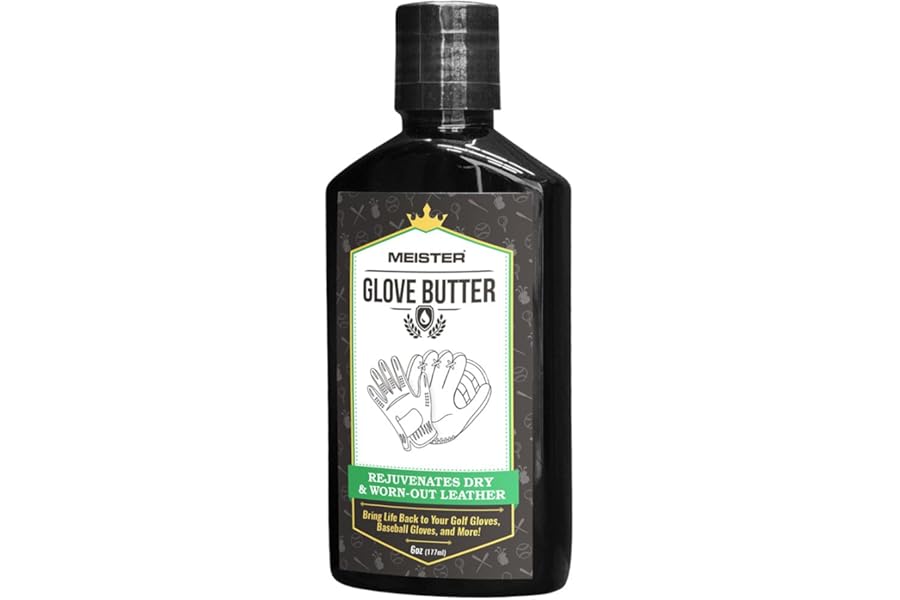 Meister Glove Butter (6 oz.) - Rejuvenates Golf, Baseball and Other Leather Gloves