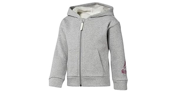 felpa reebok bambino grigio