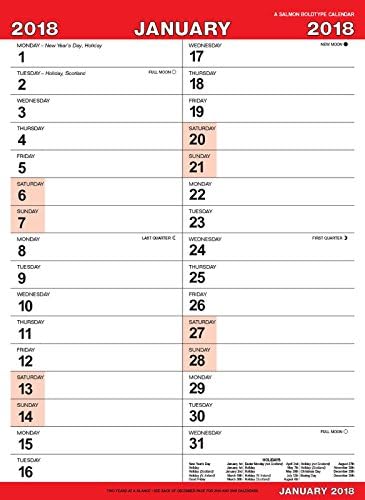 Large Engagement Calendar 2018 - Boldtype Series