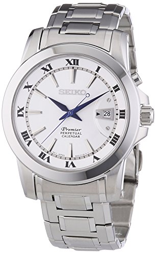 Seiko Herren-Armbanduhr XL Premier Perpetual Calendar Analog Quarz Edelstahl SNQ139P1 Seiko Herren-Armbanduhr XL Premier Perpetual Calendar Analog Quarz Edelstahl SNQ139P1