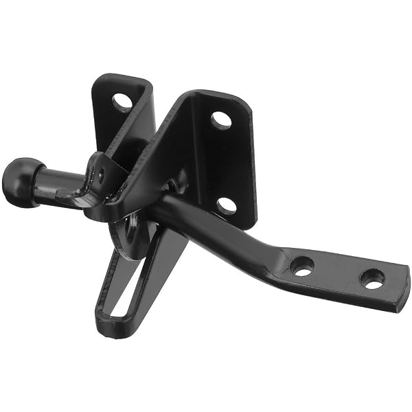 4Trade Automatic Gate Latch Black