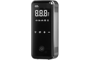 DENVIX Tire Inflator Portable Air Compressor, 2X Faster Inflation Cordless Air Compressor, Electric Air Pump for Car Tires with 15000 mAh Battery Capacity, 45W 3X Faster Charging, Deluxe Package.