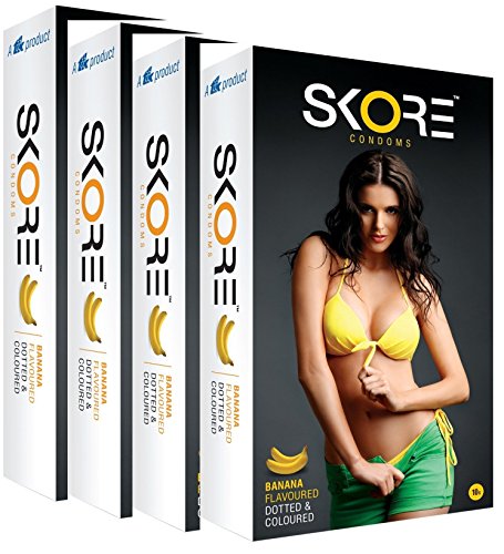 Skore Banana Flavoured Condoms 10