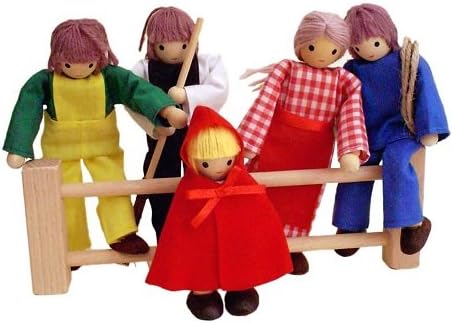 Estia "Farmer's Family 4 Adults and 1 Child" Toy