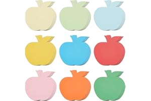 SOFPLATE 8 Set 72 Stück 6 Inch Obst Papierausschnitte Verschiedene Papierausschnitte Blanko Bunte Äpfel Lebensmittel Pinnwand Klassenzimmer Kartonschnittpapier Für Schule Pinnwand Postertafel DIY Bast