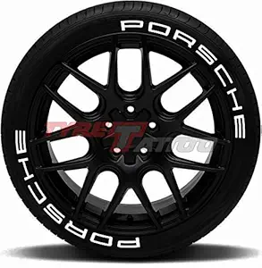 Tyre Tattoo 3D Premium & Unique Rubber Tyre Stickers (4 Tyres)_Porsche Tyre Stickers