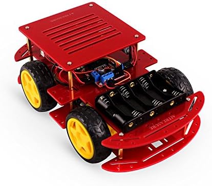 AITREASURE Learning Toy 9235-2.0 UNO Project Smart Robot Car Kit 4 WD RC STEM Toy Programmable Robot