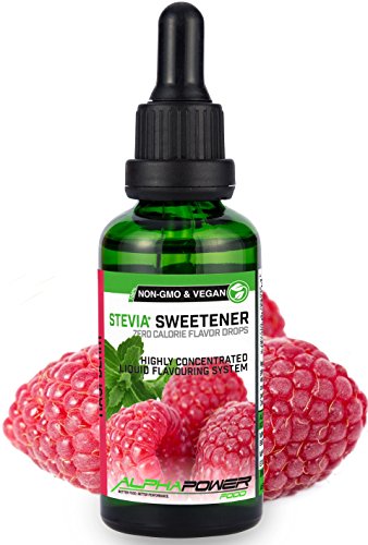 Stevia líquida natural I SÚPER PACK AHORRO 5 x 50 ml, Stevia Gotas de jugosas frambuesas, piña, mango, pesca, cereza, Edulcorante natural, sustituto del azúcar con sabor - sin azúcar & calorías