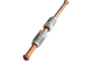 AERZETIX: Tubo per freno in rame Ø4.76mm con raccordi M10x1/M10x1 (10cm)