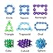 KF650 DIY Interlocking Toys Snowflakes Gear Connector Building Puzzle Play Set - Great for 3 years old Baby Toddlers kids - Preschool Educational Learning Engineering Game (Package in Bag 120Pcs)