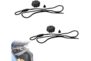 JUGUTA Voiture Corde De Fixation, 2 Pièces Cordon Universel Pour Étagères Arrière De Voiture, Noir, Nylon
