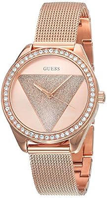 Guess Femmes Analogique Quartz Montre avec Bracelet en Acier Inoxydable W1142L4