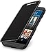 Produktbild StilGut Book Type Case, Hülle Leder-Tasche für HTC One M9. Seitlich klappbares Flip-Case aus Echtleder für HTC One M9, Schwarz