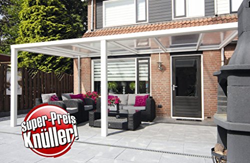 Preisvergleich Produktbild Alu Terrassenüberdachung Terrassendach Carport 500x300 cm