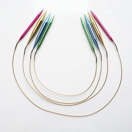 lzn 13 Größen/Set Austauschbar Aluminum Rundstricknadeln äkelnadeln Stricknadeln 2.75mm-10mm - 5