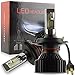 Produktbild H4 LED Auto Scheinwerfer Birnen Kit - kashine Hi/Lo LED Licht Umbausatz 8000lm 12v 6500k für Auto / KFZ / Fahrzeug Super hell Ersetzt Halogen oder HID Birne Lampen