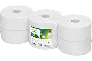 ‎SATINO Satino by WEPA Comfort Toilettenpapier Großrollen 2lagig - 6 Rollen mit je 380 Meter Klopapier in weiß - ideal für WCs mit vielen Nutzern