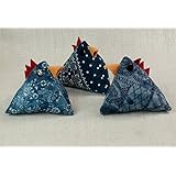 Drei verrückte Hühner für Ihre Osterdekoration - 11 x 11 x 11 cm