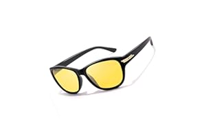 Myiaur Lunettes Conduite de Nuit pour Femmes Polarisées - Protection UV400 Lunette Verre Jaune - Anti Éblouissement Lunette Vision Nocturne