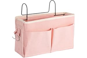 ‎CROSELYU croselyu Multifunctional Bedside Storage Bag Hanging Storage Bag for College Dorm (Pink)