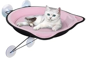 Kaxich Cat Hammock Window Mounted Bed Cat Window Perch Kitty Safe Hanging Nest Resting Sofa Sunbath with Suction Cups