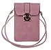 Produktbild KISS GOLD (TM Luxus matte PU Leder Schultertasche Hanytasche Mini Crossbody Bag Violett