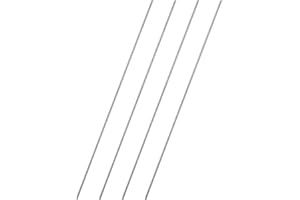 sourcing map 4Pcs Fully Threaded Rod, M2.5 x 2.5x0.45mm Pitch 304 Stainless Steel Right Hand Threads Studs, 250mm/10" Long Threaded Screw Rods Fasteners for Anchors Bolts Hangers Clamps U Bolts