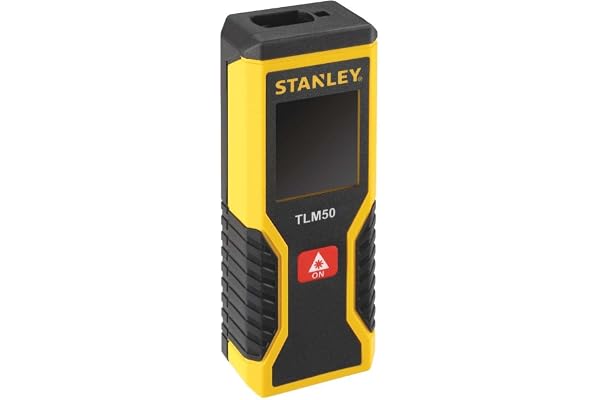 Stanley STHT1-77409 TLm50 Télémètre mESURE LASER - PORTÉE de 15m - PRÉCISION : +/-3mm - 2 FONCTIONS mesure Directes et en Continu - Indicateur de Batterie - Ecran LCD - LIVRÉ avec PILES