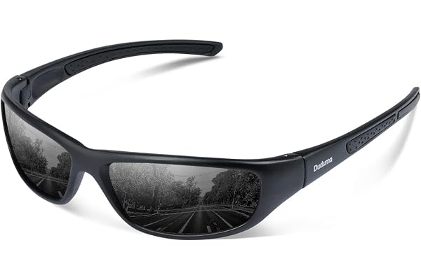 Duduma Lunettes de Soleil Polarisées Sports pour Ski Conduite Golf Course Cyclisme Conception du Cadre Tr8116 Super Léger pour Hommes et Femmes