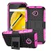 Produktbild Moto E2 (Moto E 2nd Gen) Case, DRUnKQUEEn Heavy Duty Rugged Hybrid Armor Dual Layer Hard Shell Grenade Grip Combat Tyre Textured Cover for Motorola Moto E (2nd Gen. 3G / 4G LTE) (2015 Released)