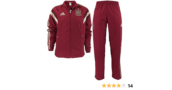 Adidas - Tuta Spagna, rosso, S : Amazon.it: Abbigliamento
