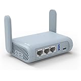 GL.iNet GL-MT1300 (Beryl) Dualband Gigabit WLAN Router AC1300 400Mbps (2.4GHz) + 867Mbps(5GHz) Wi-Fi,Pocket Hotspot, IPv6, To