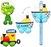 Produktbild Halter für Zahnbürste - " lustiger Frosch " - incl. Name - mit Saugnapf - Badezimmer Bad / für die Zahnbürste - Zahnbürstenhalter / Halterung - für Kinder Baby & Erwachsene - Kinderzahnbürste / Mädchen Jungen - Wand Putztrainer - Babyzahnbürste - Zähne putzen - Kleinkinder Zahnbürsten / Zähneputzen lernen - Wandhalterung - Tiere Frösche