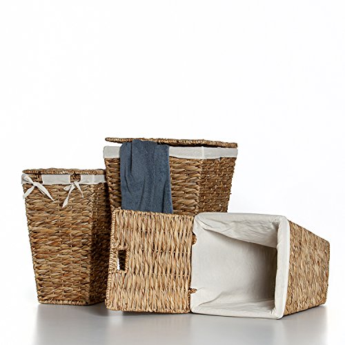 Casa Mina Wäschekorb Wäschebox Wäschesammler aus Wasserhyazinthe „Brunei“ 55cm - 2