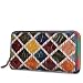 Produktbild Contacts Echtes Leder-Frauen Blumen Clutch Geldbeutel Karten-ID-Telefon lange Reißverschluss Mappe