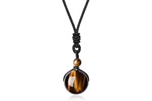 COAI Genuine Stone Bead Healing Crystal Necklace
