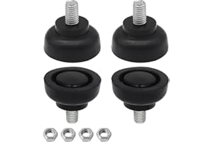 Aoyswuz Gumowe Nóżki M8 x 13 mm, Przykręcane, Średnica Podstawy 34 mm, Do Mebli, Urządzeń i Małych Urządzeń, 4 Sztuki