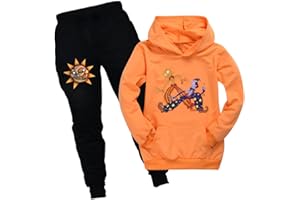 Ylelwoae Kids Sundrop Hoodie+Pants Set Sundrop Moondrop CosPlay